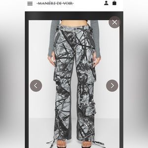 Maniere De Voir Camo cargo pants